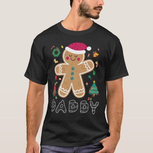 Persoonlijke kerstpyjama uit de ontbijtfamilie t-shirt (Voorkant)
