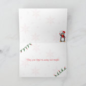 Persoonlijke kerstsierfoto-kaart 5 feestdagen kaart (Binnen)