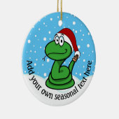 Persoonlijke Kerstslang Keramisch Ornament (Rechts)