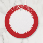 Persoonlijke Kerstsneeuwvlokken Bedankjes Labels (Achterkant)