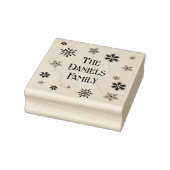 Persoonlijke kerstsnowflake rubberstempel (Stempel)