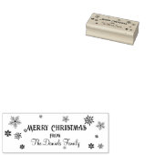Persoonlijke kerstsnowflake rubberstempel (Gestempeld)