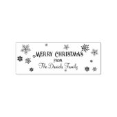 Persoonlijke kerstsnowflake rubberstempel (Afrduk)