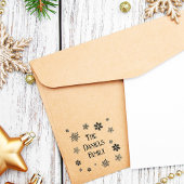 Persoonlijke kerstsnowflake rubberstempel