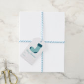 Persoonlijke kerstsok cadeaulabel (Met Touw)