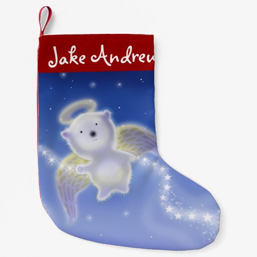 Persoonlijke kerstsok voor kinderen Ijsbeer Kleine Kerstsok (Voorkant)