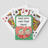 Persoonlijke kerstspeelkaarten pokerkaarten (Achterkant)