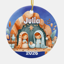 Persoonlijke Kerststalornament Keramisch Ornament