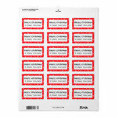 Persoonlijke kerststerren feestdag cadeautjes Labe Etiket (Full Sheet)