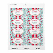 Persoonlijke Kerststip Labels (Full Sheet)