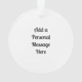 Persoonlijke kersttaart ornament (achterkant)