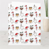 Persoonlijke kersttekens kaart (Achterkant)