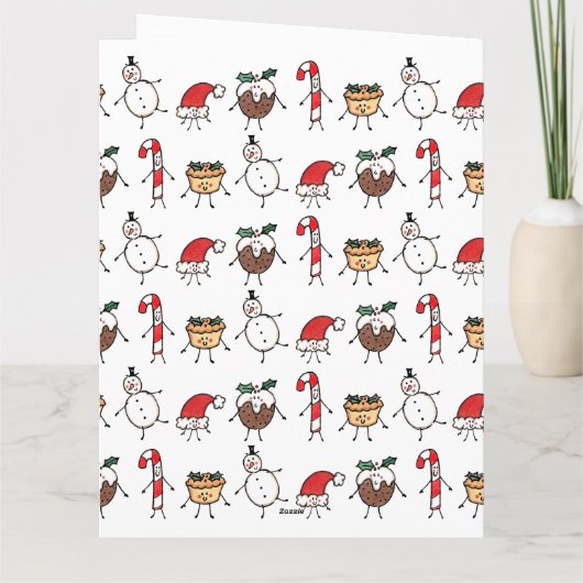 Persoonlijke kersttekens kaart (Achterkant)