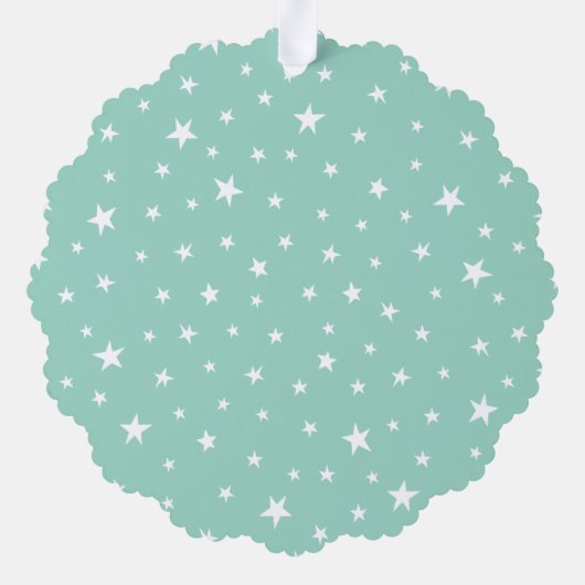 Persoonlijke kersttekens ornament kaart (Achterkant)