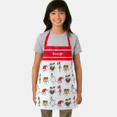 Persoonlijke kersttekens schort (Insitu)