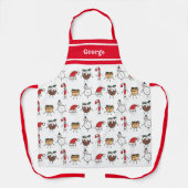 Persoonlijke kersttekens schort (Voorkant)