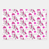 Persoonlijke kerstUnicorns Inpakpapier Vel (Voorkant)