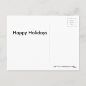 persoonlijke kerstvakantie feestdagenkaart (Achterkant)