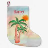 Persoonlijke kerstvakantie kleine kerstsok (Voorkant)