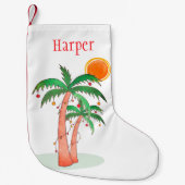 Persoonlijke kerstvakantie kleine kerstsok (Voorkant)