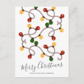 Persoonlijke kerstvakantielichten feestdagenkaart (Voorkant)