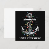 Persoonlijke Kerstverlichting Bootzeilen Kaart (Voorkant / Achterkant)