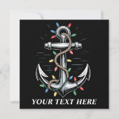 Persoonlijke Kerstverlichting Bootzeilen Kaart (Voorkant)