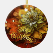 Persoonlijke kerstversiering keramisch ornament (Voorkant)