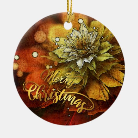 Persoonlijke kerstversiering keramisch ornament (Voorkant)