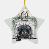 Persoonlijke kerstversiering keramisch ornament (Achterkant)