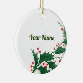 Persoonlijke kerstversiering keramisch ornament (Rechts)