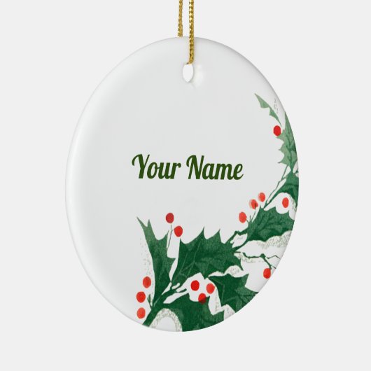 Persoonlijke kerstversiering keramisch ornament (Rechts)