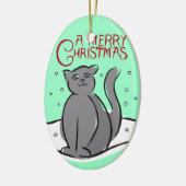 Persoonlijke kerstversiering keramisch ornament (Links)