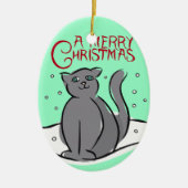 Persoonlijke kerstversiering keramisch ornament (Voorkant)