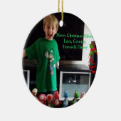 Persoonlijke kerstversiering keramisch ornament (Rechts)