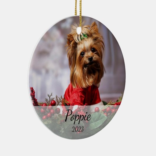 Persoonlijke kerstversiering keramisch ornament (Rechts)