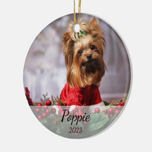 Persoonlijke kerstversiering keramisch ornament (Links)