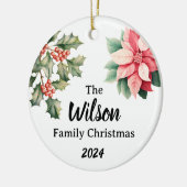 Persoonlijke kerstversiering keramisch ornament (Links)