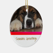 Persoonlijke kerstversiering keramisch ornament (Rechts)