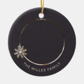 Persoonlijke kerstversiering met foto's keramisch ornament (Voorkant)