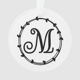 Persoonlijke kerstversiering met Letter M Ornament