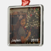 Persoonlijke kerstversiering metalen ornament (Links)