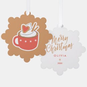 Persoonlijke kerstversiering – Mooie kerstdagen Ornament Kaart