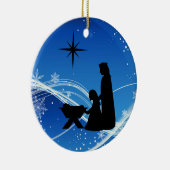 Persoonlijke kerstversiering op de Nativiteitsscèn Keramisch Ornament (Rechts)