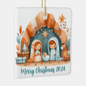 Persoonlijke kerstversiering op de Nativiteitsscèn Keramisch Ornament (Rechts)