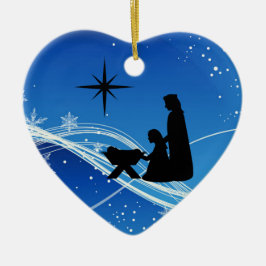 Persoonlijke kerstversiering op de Nativiteitsscèn Keramisch Ornament