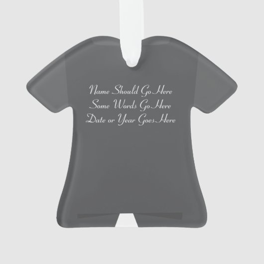Persoonlijke kerstversiering ornament (achterkant)