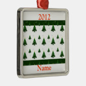 Persoonlijke kerstversiering Sjabloon Metalen Ornament (Rechts)