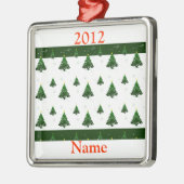 Persoonlijke kerstversiering Sjabloon Metalen Ornament (Links)