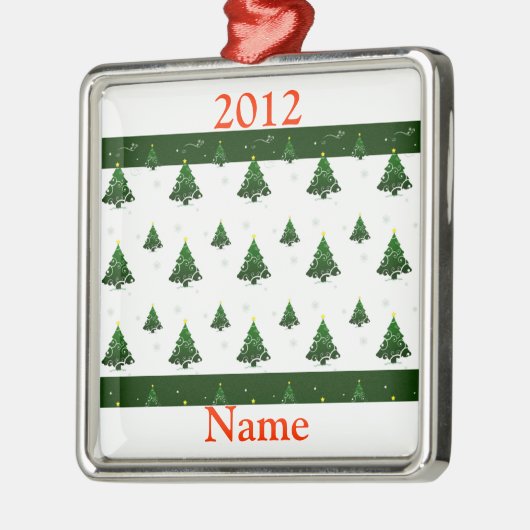 Persoonlijke kerstversiering Sjabloon Metalen Ornament (Links)